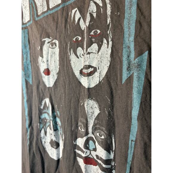 KISS rock band tee T-shirt womens size Large retro - Picture 3 of 8
